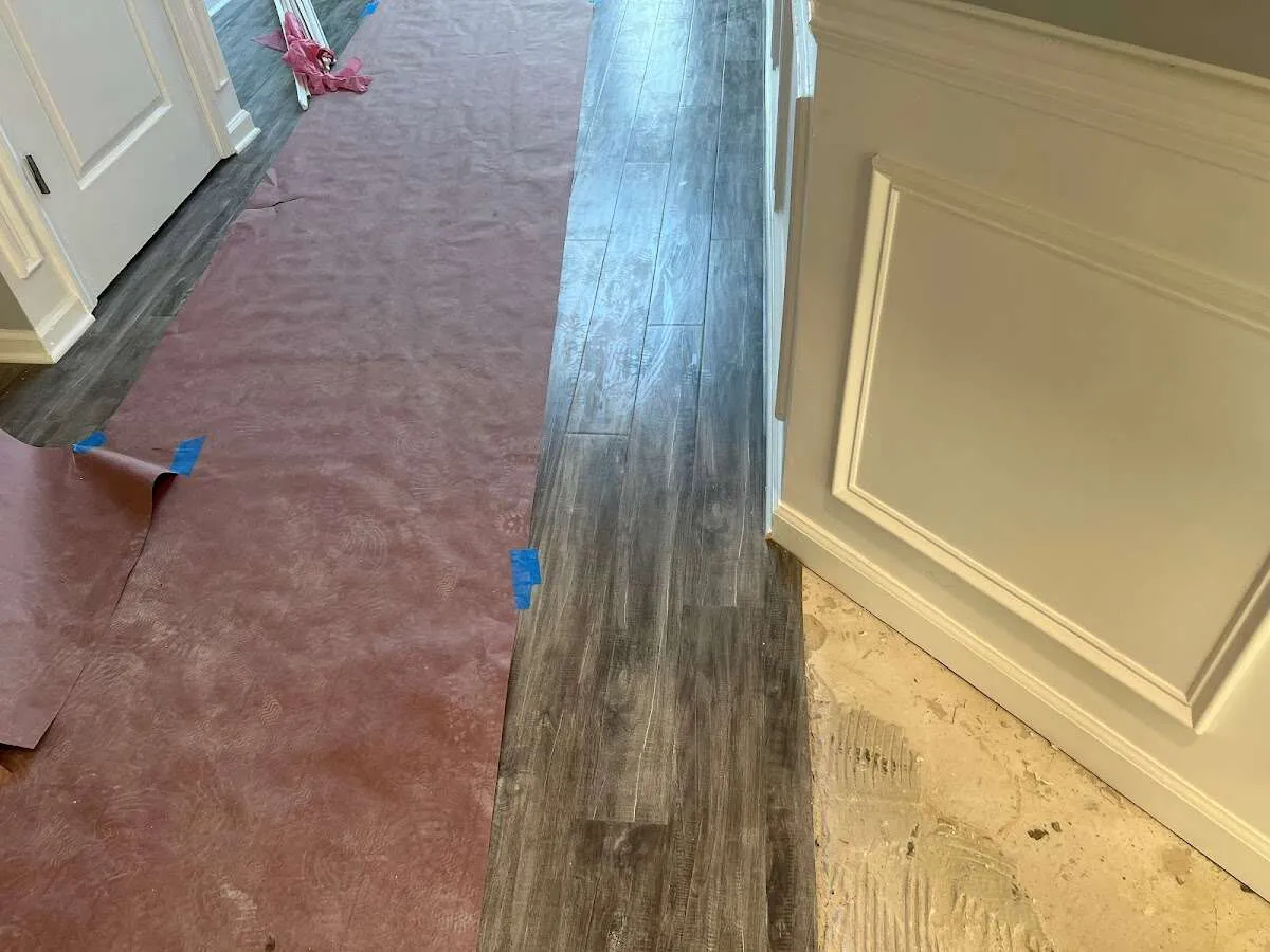 Completed marble shower restoration in Perry